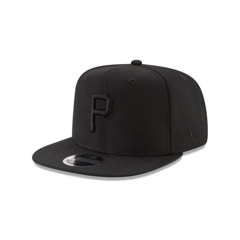 MLB Pittsburgh Pirates Black On Black High Crown 9Fifty Snapback (RIN0066) - Black New Era Caps